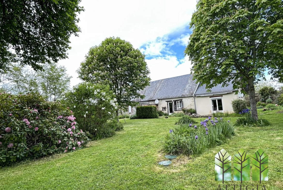 À vendre maison de 130 m² avec terrain, proche de Bonnat, environnement paisible 