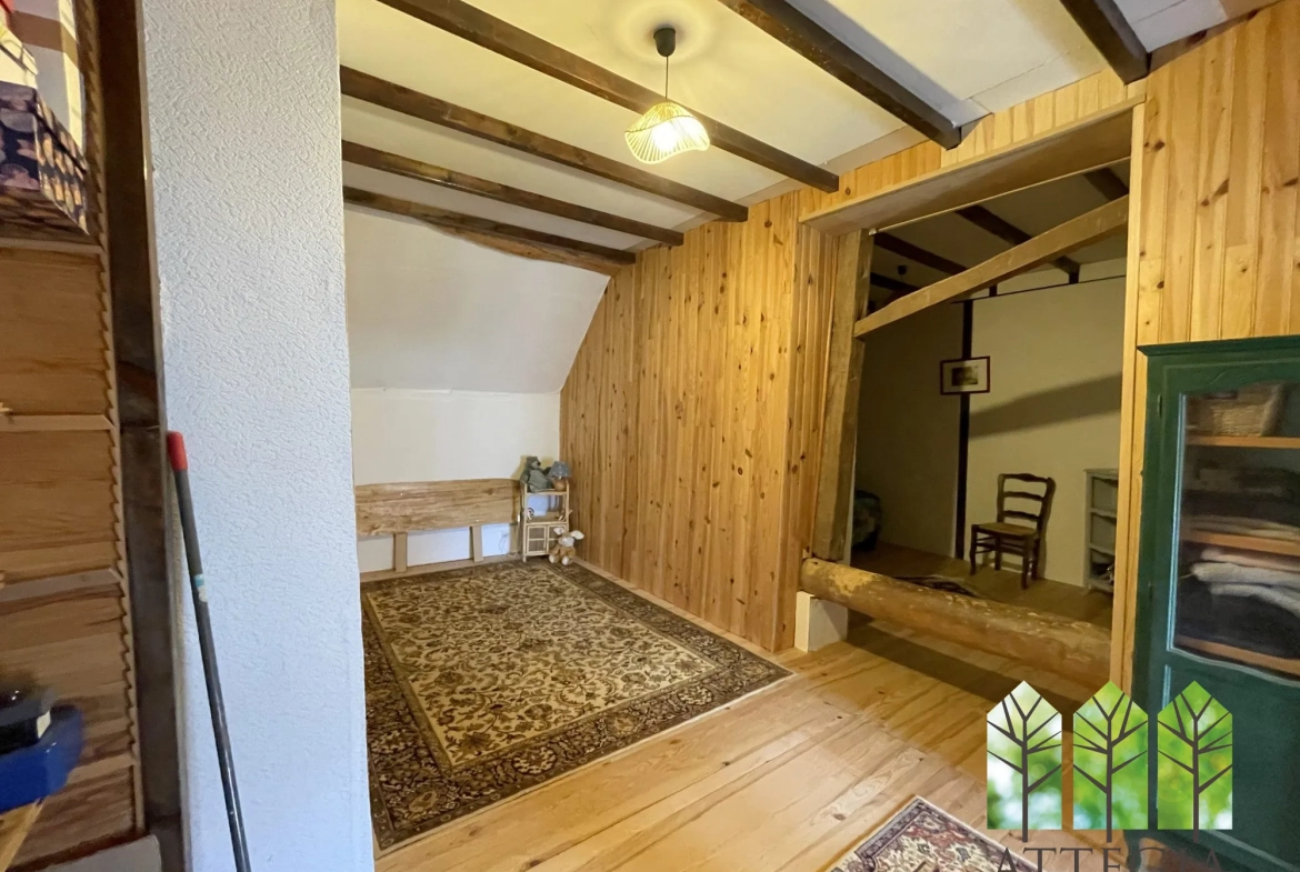 À vendre maison de 130 m² avec terrain, proche de Bonnat, environnement paisible 
