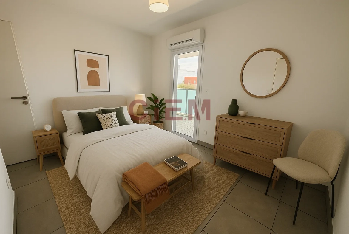 Appartement T3 lumineux avec deux terrasses à Montpellier Sud 