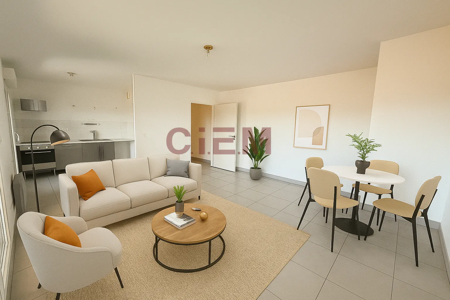 Appartement T3 lumineux avec deux terrasses à Montpellier Sud 