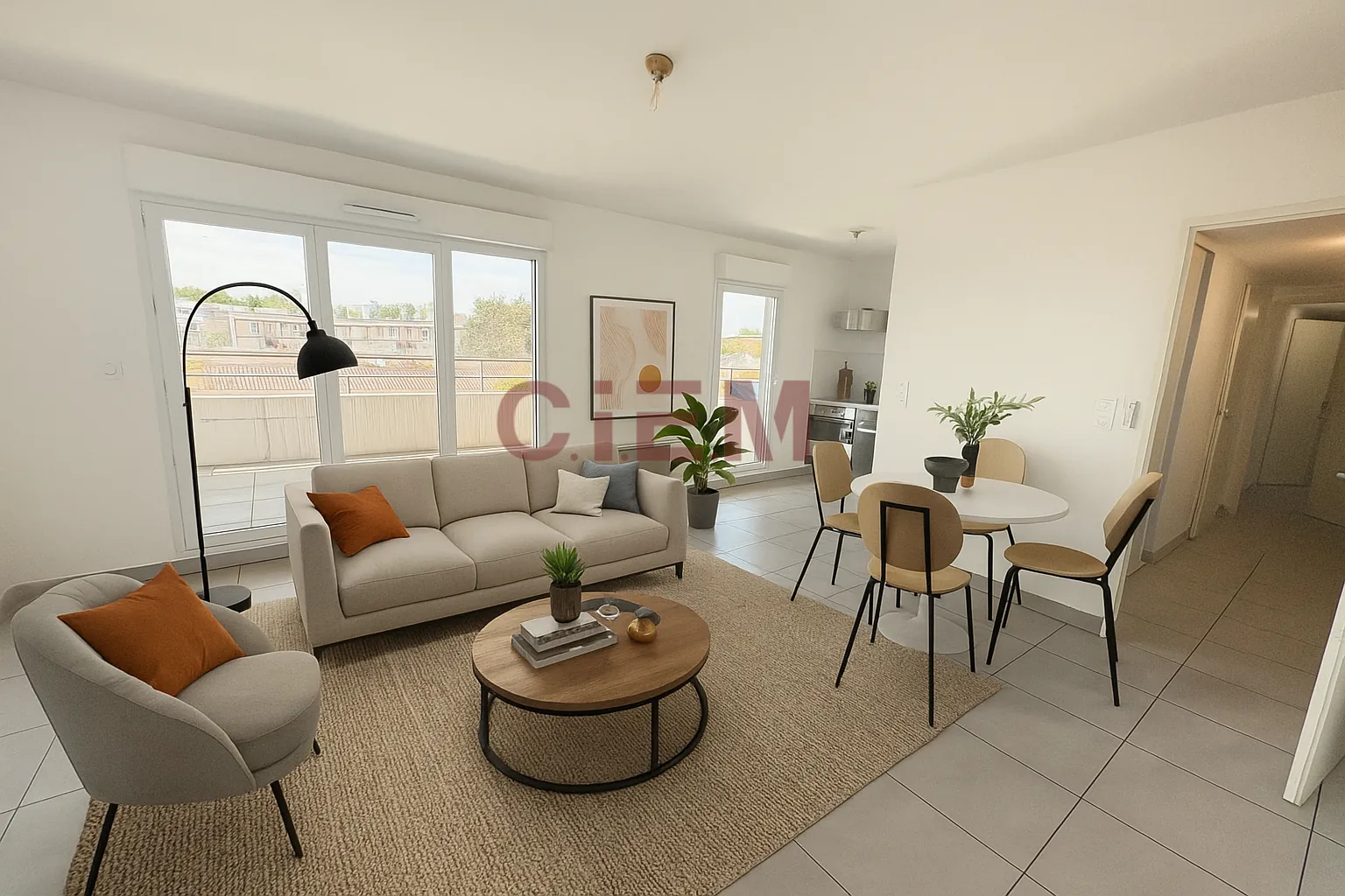 Appartement T3 lumineux avec deux terrasses à Montpellier Sud 