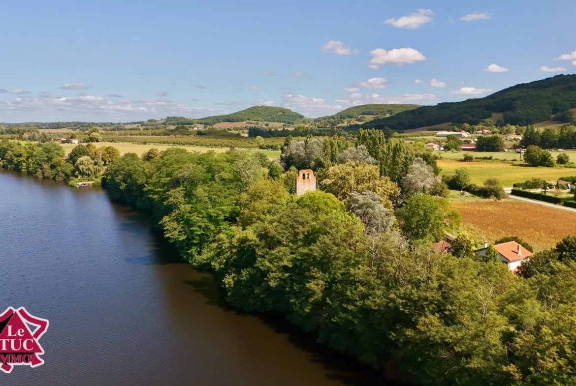 Maison 5 chambres avec vue sur la rivière à Penne d’Agenais 