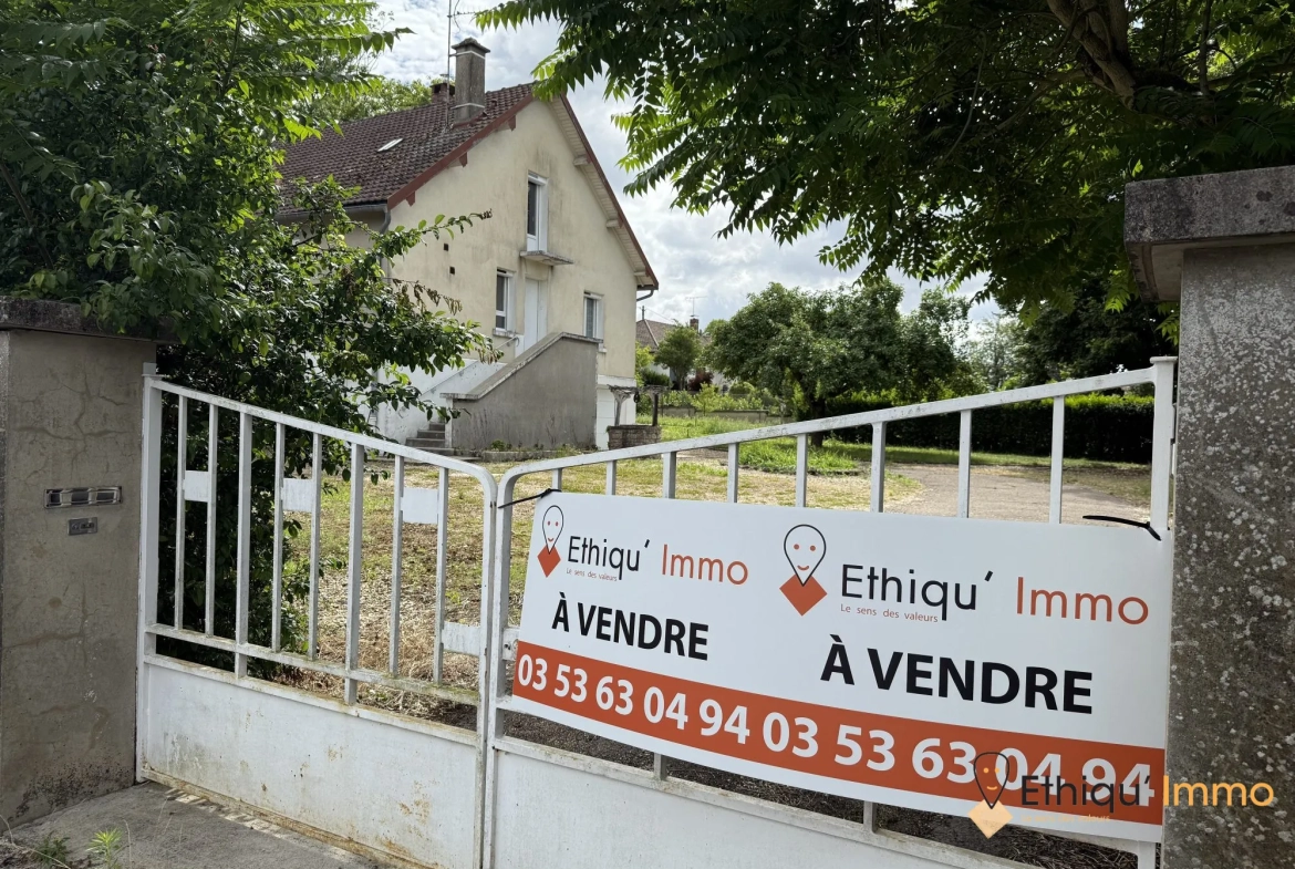 Maison individuelle de 102 m² avec grand jardin à Bar-sur-Aube 