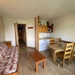 Appartement meublé de 28 m² à Les Deux Alpes, skis aux pieds