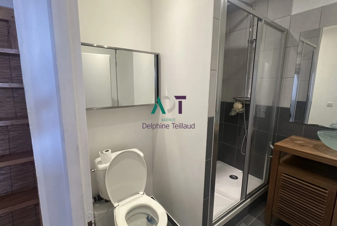 Appartement de 37m² à Grenoble avec balcon, vue ouest, vendu meublé 