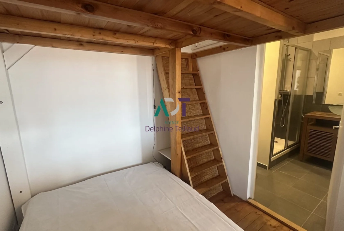 Appartement de 37m² à Grenoble avec balcon, vue ouest, vendu meublé 