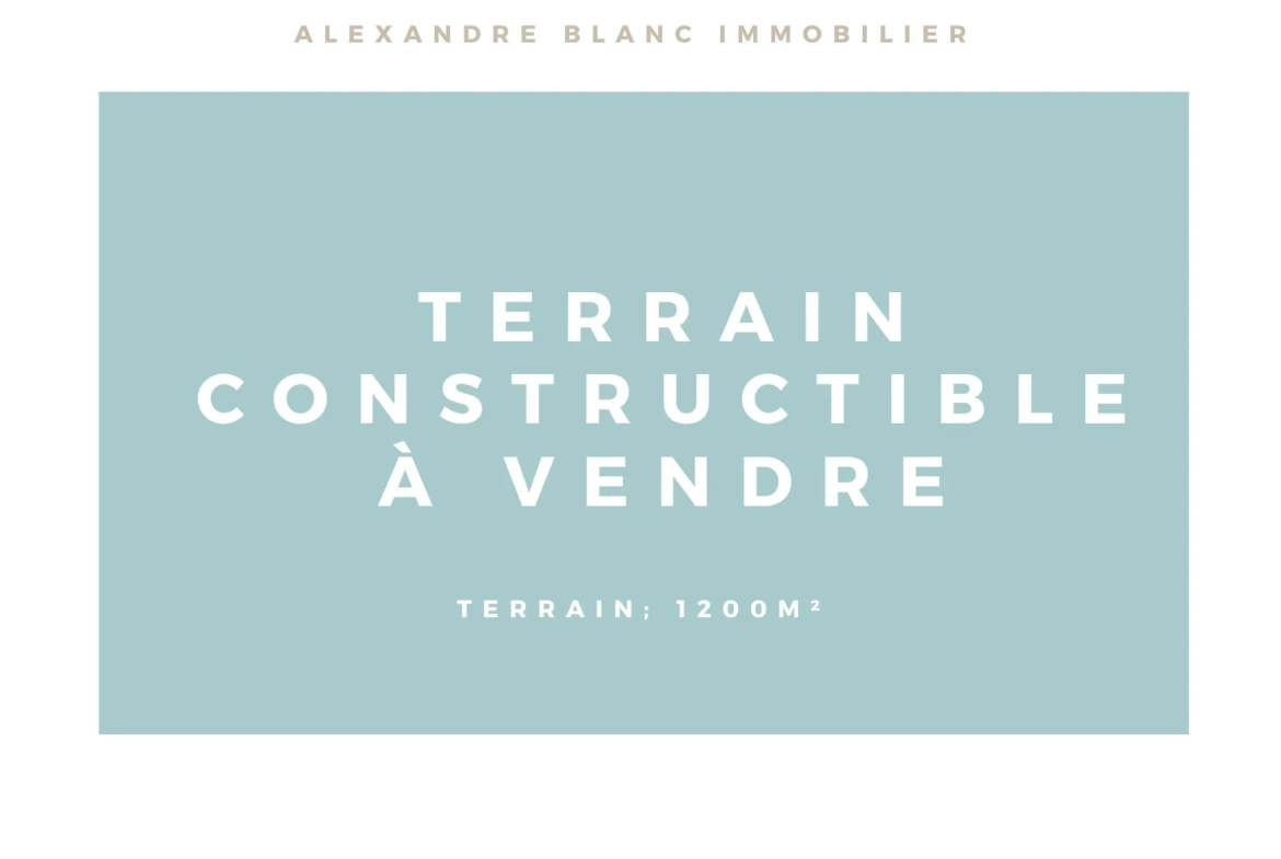 Terrain arboré de 1200 m² à Villevieille pour construction avec piscine 
