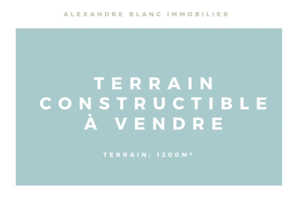 Terrain arboré de 1200 m² à Villevieille pour construction avec piscine