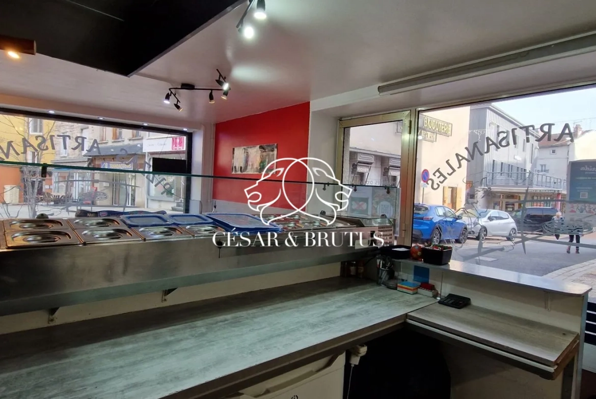 Fonds de commerce pour restaurant en hyper-centre d'Yssingeaux - 31 m² 