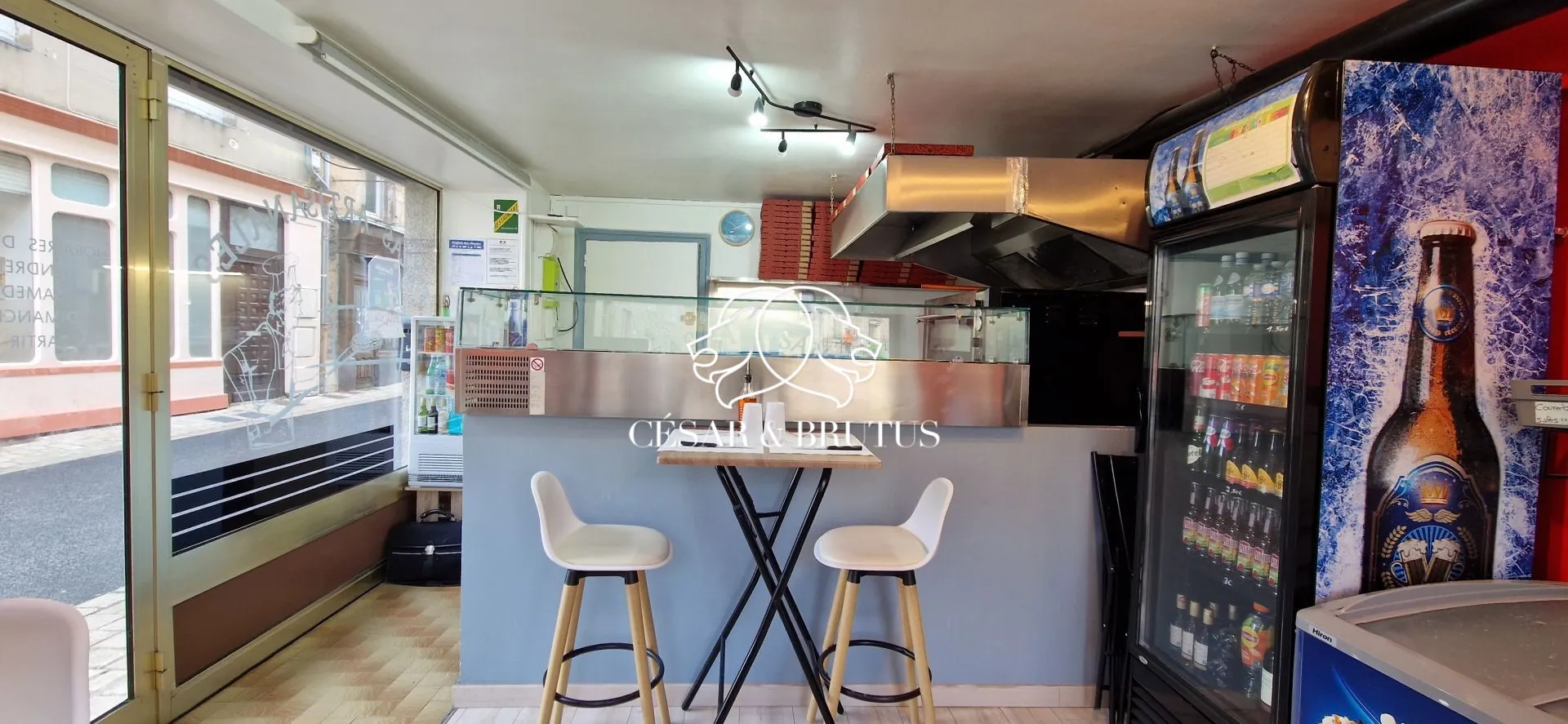Fonds de commerce pour restaurant en hyper-centre d'Yssingeaux - 31 m² 