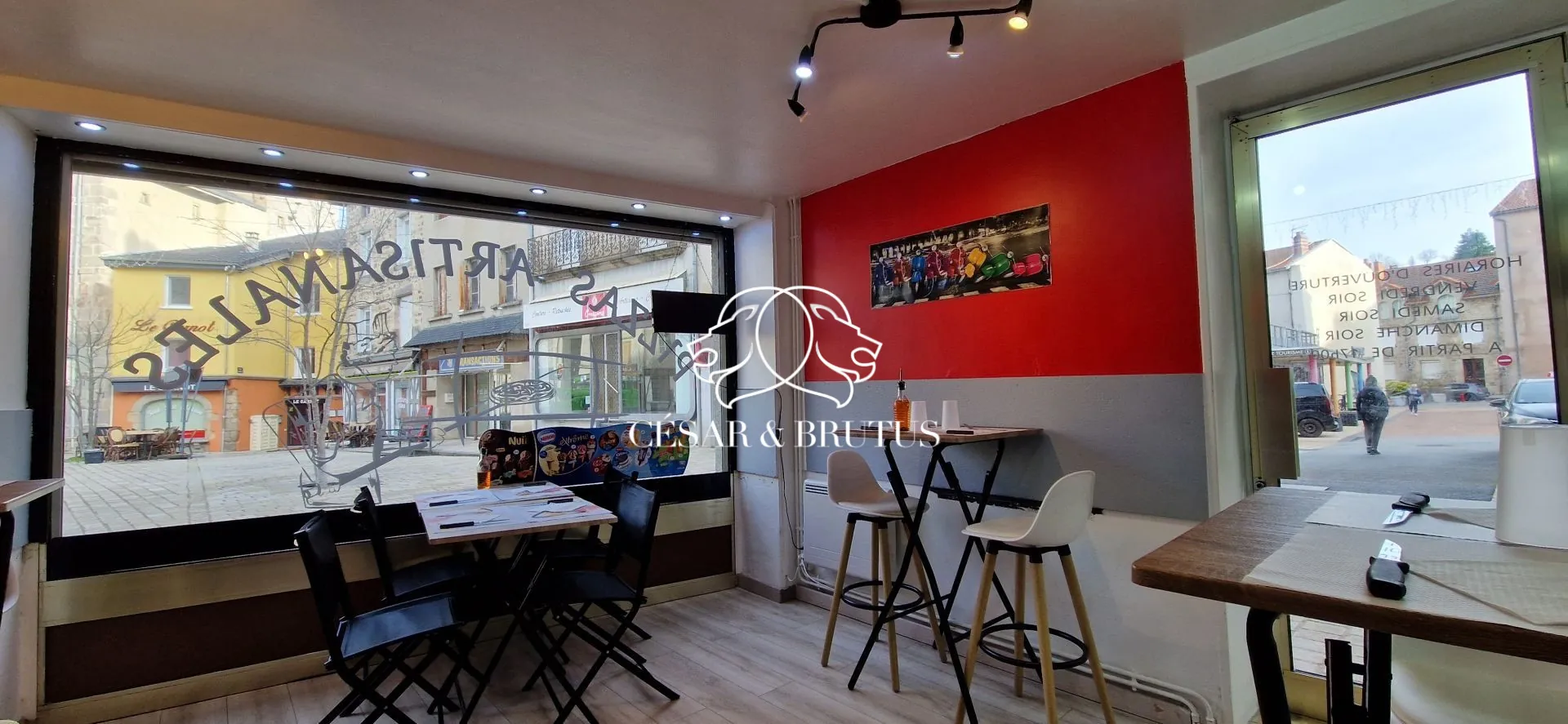 Fonds de commerce pour restaurant en hyper-centre d'Yssingeaux - 31 m² 