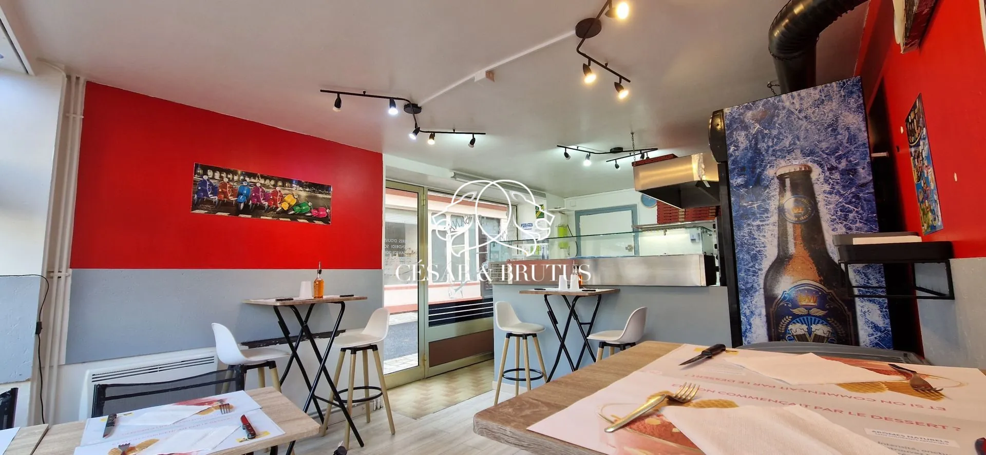 Fonds de commerce pour restaurant en hyper-centre d'Yssingeaux - 31 m² 