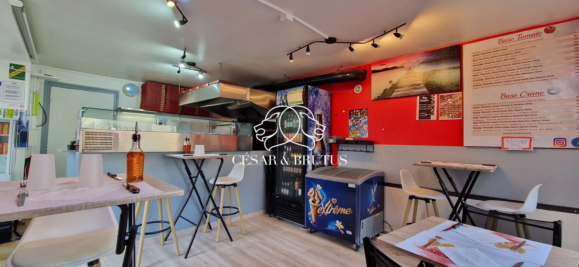 Fonds de commerce pour restaurant en hyper-centre d'Yssingeaux - 31 m² 