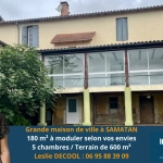 Grande maison de ville avec jardin à Samatan de 180 m2 à rénover