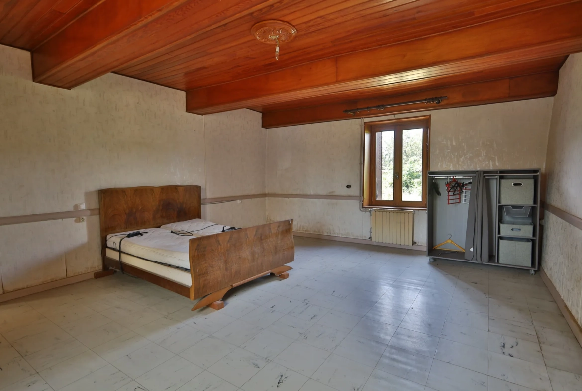 Maison à vendre de 133 m² à Beauvoir-de-marc avec jardin et travaux à prévoir 