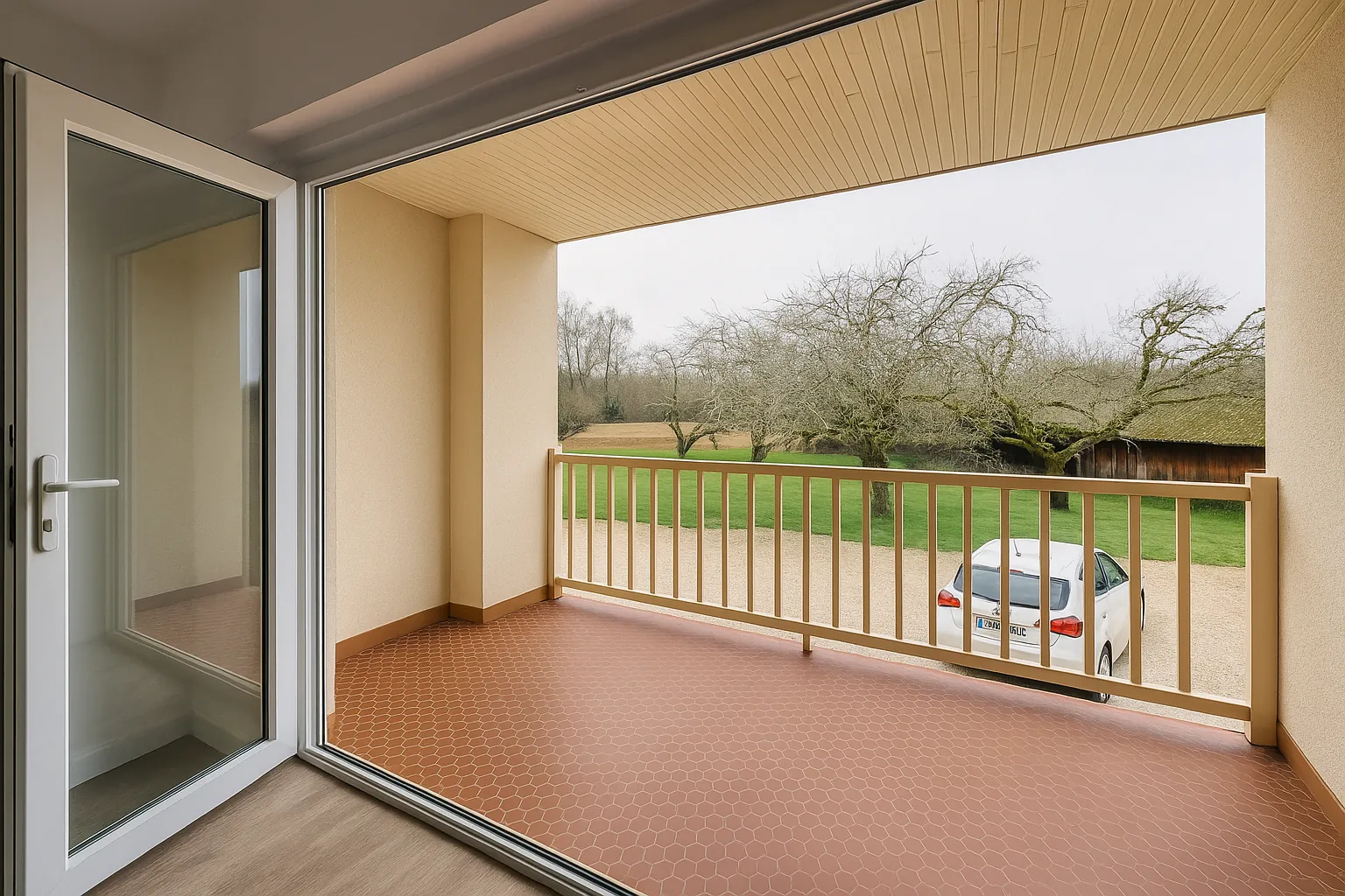 Vente d’un appartement T3 rénové avec terrasse et parking à Galgon 