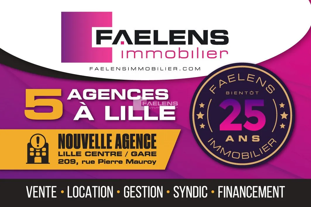 Appartement T2 duplex Saint-Michel à Lille - Faibles charges, proche commodités 