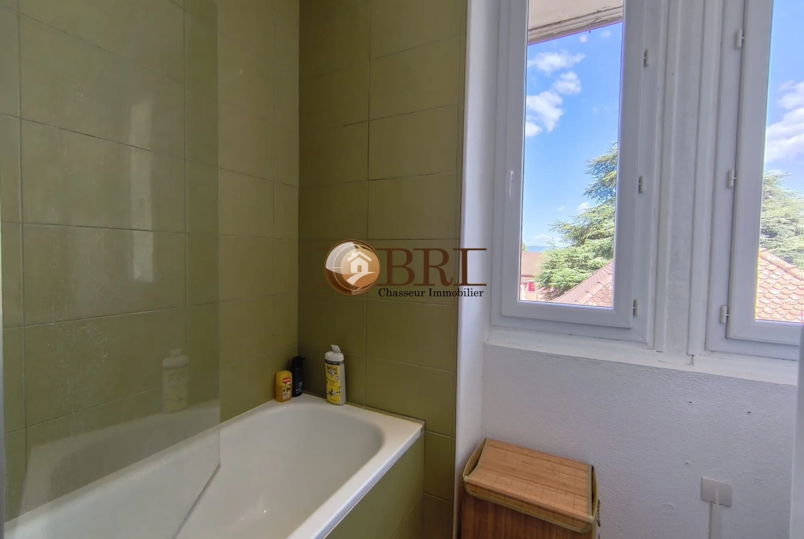 salle de bains Appartement duplex T3 à Les Abrets en Dauphiné avec parking et cave 