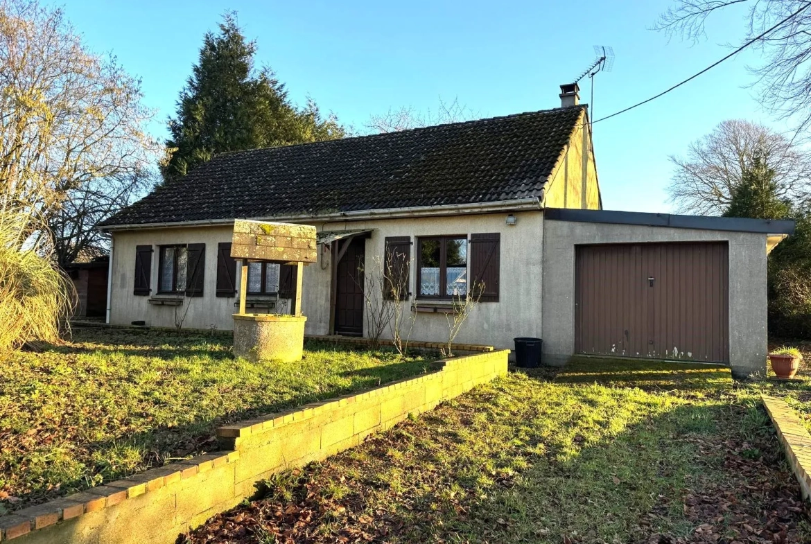 Vente Pavillon de Plain-Pied à Cany-Barville, 3 chambres, garage, environnement calme 