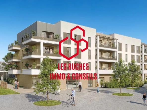 A vendre appartement T2 lumineux de 39 m² à Houdan dans quartier dynamique