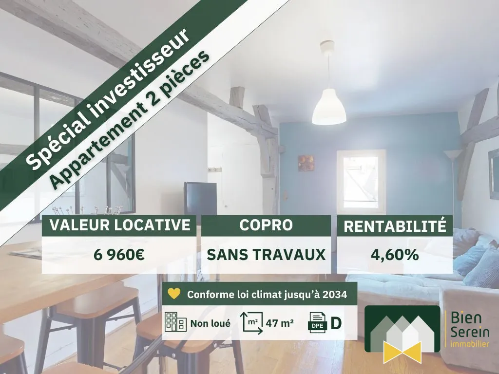 Appartement 2 pièces meublé avec vue sur la cathédrale à Chartres 