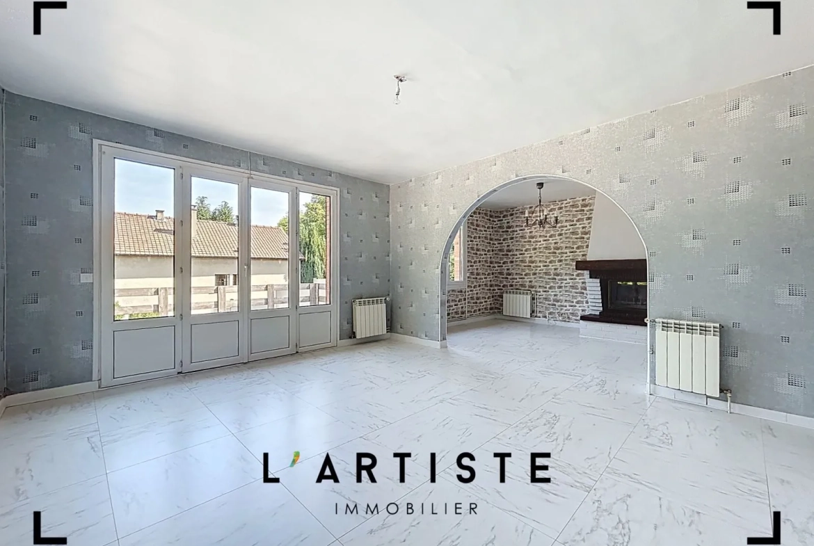 Maison de plain-pied à vendre à Elbeuf avec jardin et sous-sol complet 
