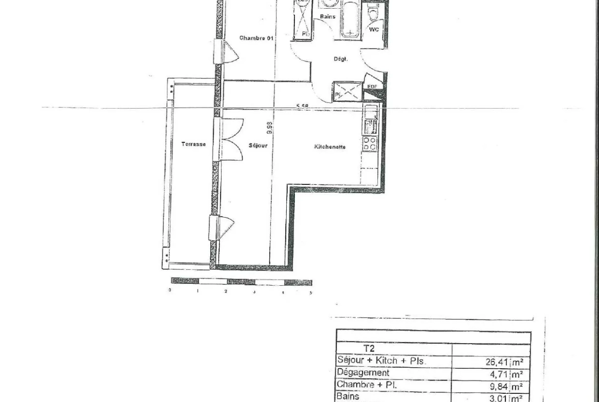 Appartement T2 à vendre à Cazères avec terrasse et parking - Investissement rentable 