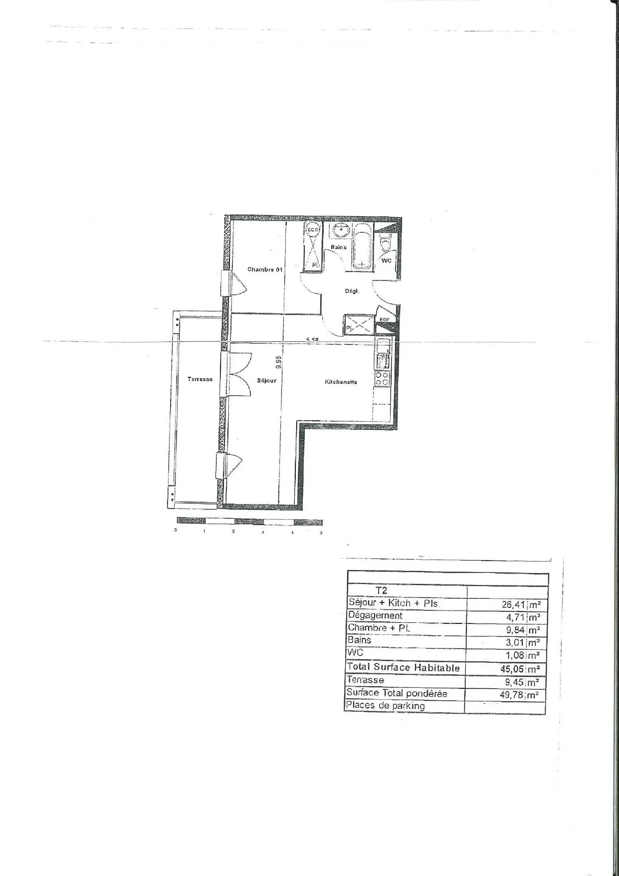 Appartement T2 à vendre à Cazères avec terrasse et parking - Investissement rentable 