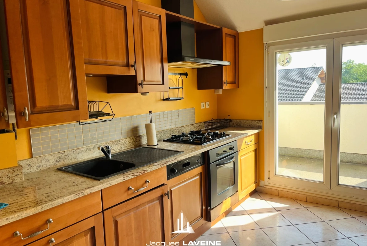 Appartement 3 pièces à vendre à Marly avec Balcon, garage et résidence sécurisée 