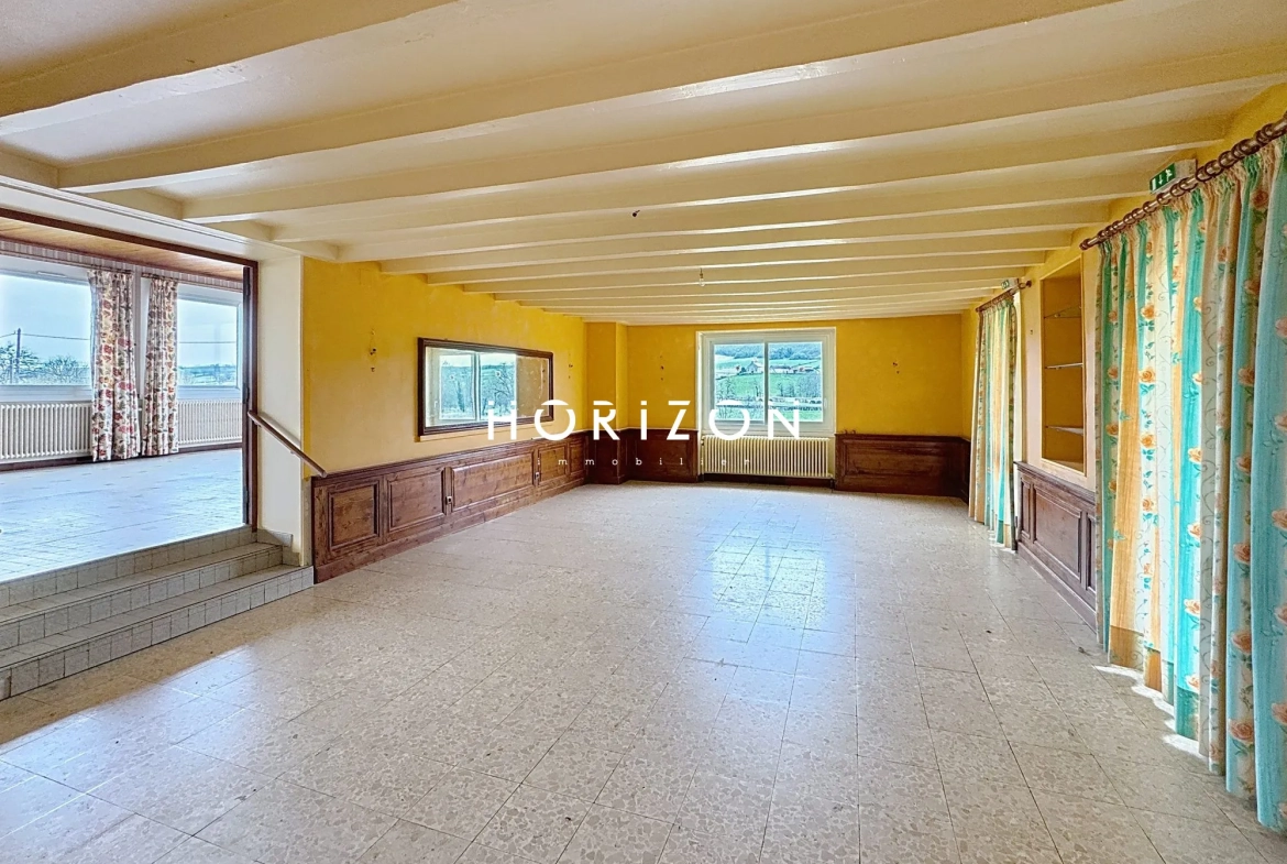 Ensemble immobilier ancien à vendre pour activités professionnelles ou associatives en Sud Bourgogne 