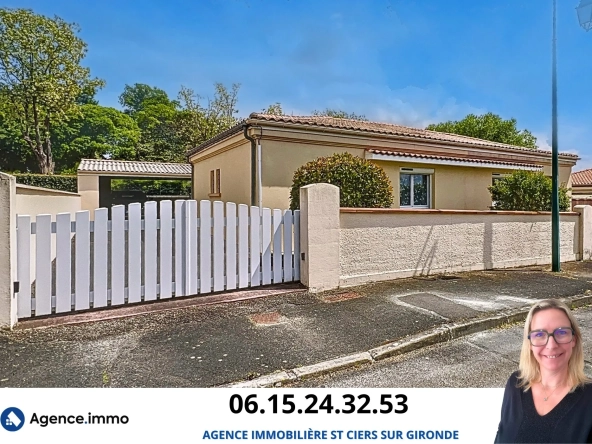 Belle maison de ville de 134 m² avec jardin à Saint-Ciers-sur-Gironde