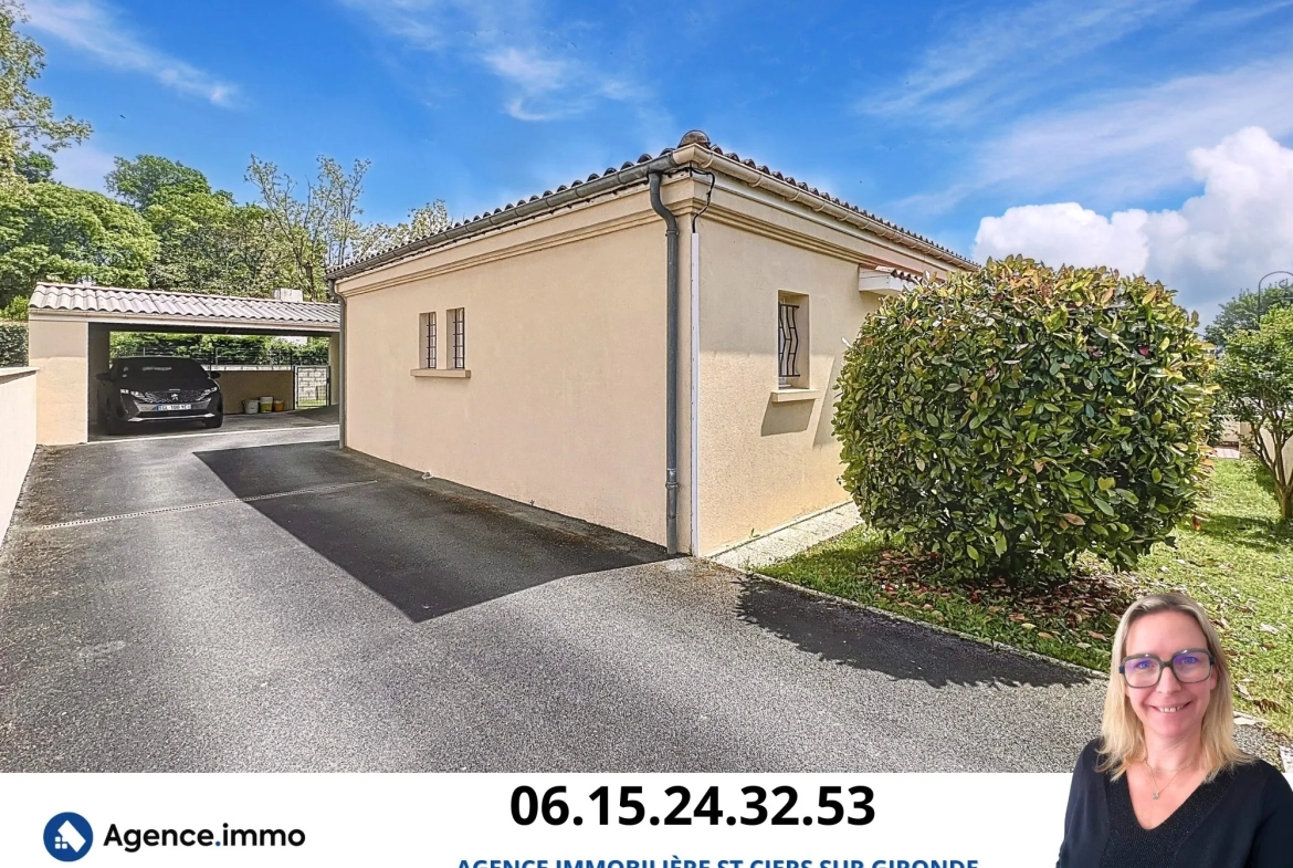 Belle maison de ville de 134 m² avec jardin à Saint-Ciers-sur-Gironde 