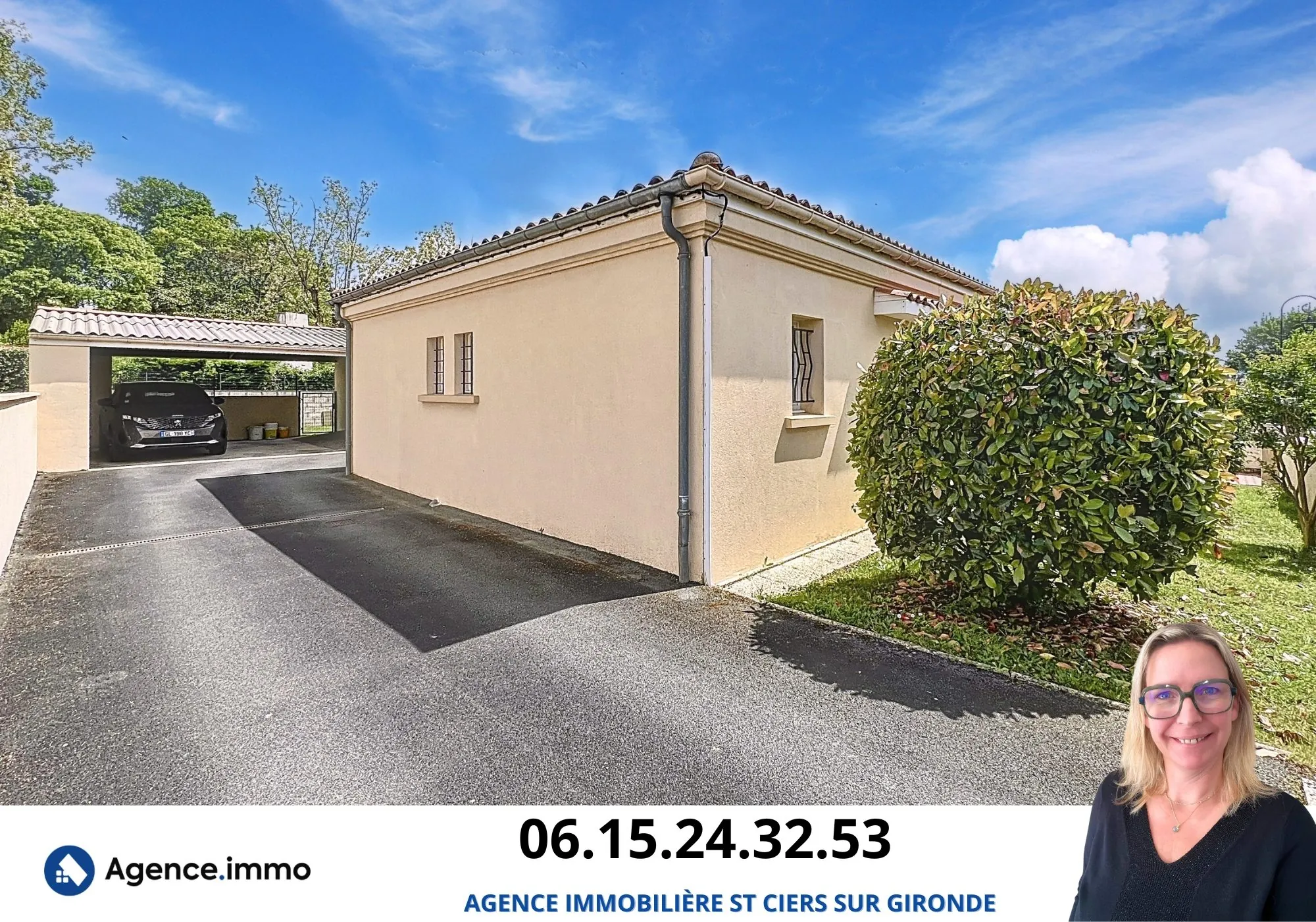 Belle maison de ville de 134 m² avec jardin à Saint-Ciers-sur-Gironde 