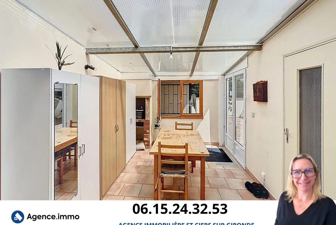 Belle maison de ville de 134 m² avec jardin à Saint-Ciers-sur-Gironde 