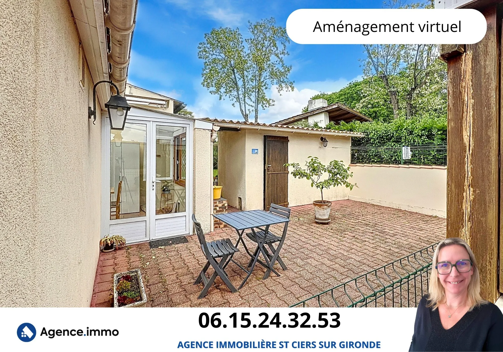 Belle maison de ville de 134 m² avec jardin à Saint-Ciers-sur-Gironde 