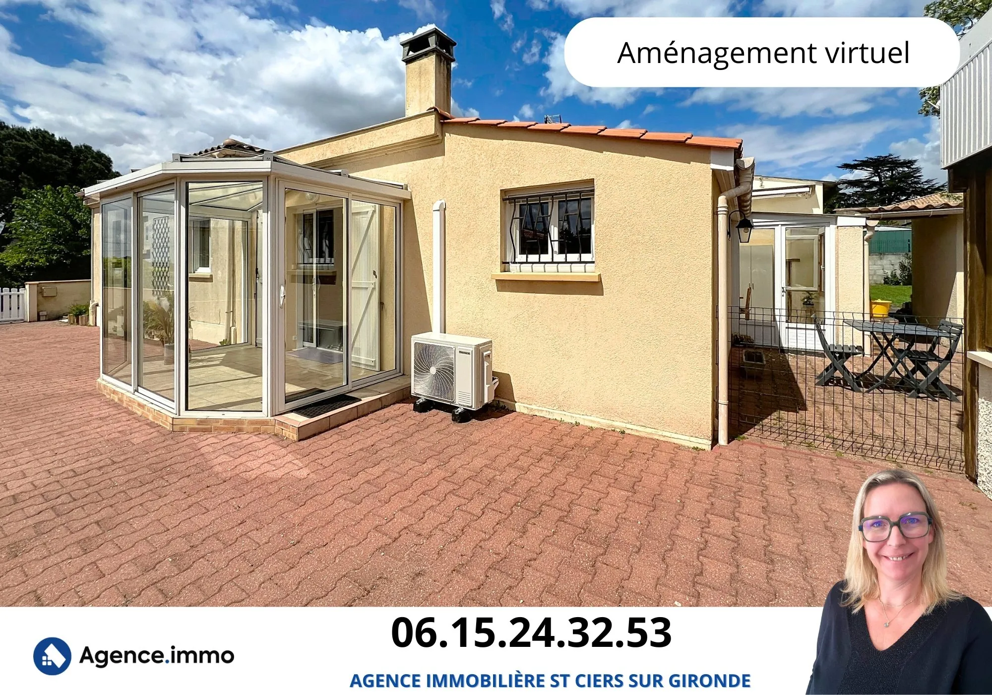Belle maison de ville de 134 m² avec jardin à Saint-Ciers-sur-Gironde 