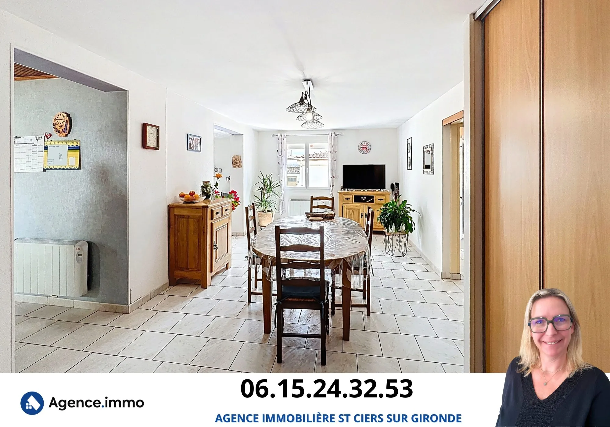 Belle maison de ville de 134 m² avec jardin à Saint-Ciers-sur-Gironde 