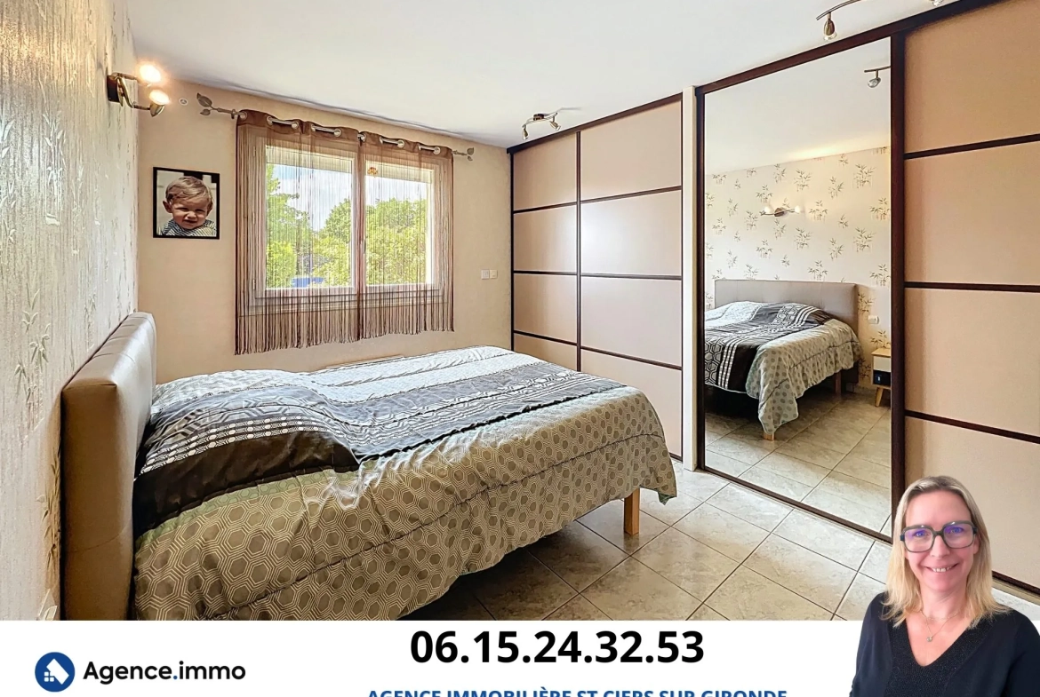 Belle maison de ville de 134 m² avec jardin à Saint-Ciers-sur-Gironde 