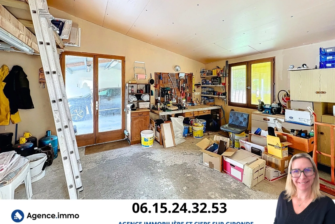 Belle maison de ville de 134 m² avec jardin à Saint-Ciers-sur-Gironde 