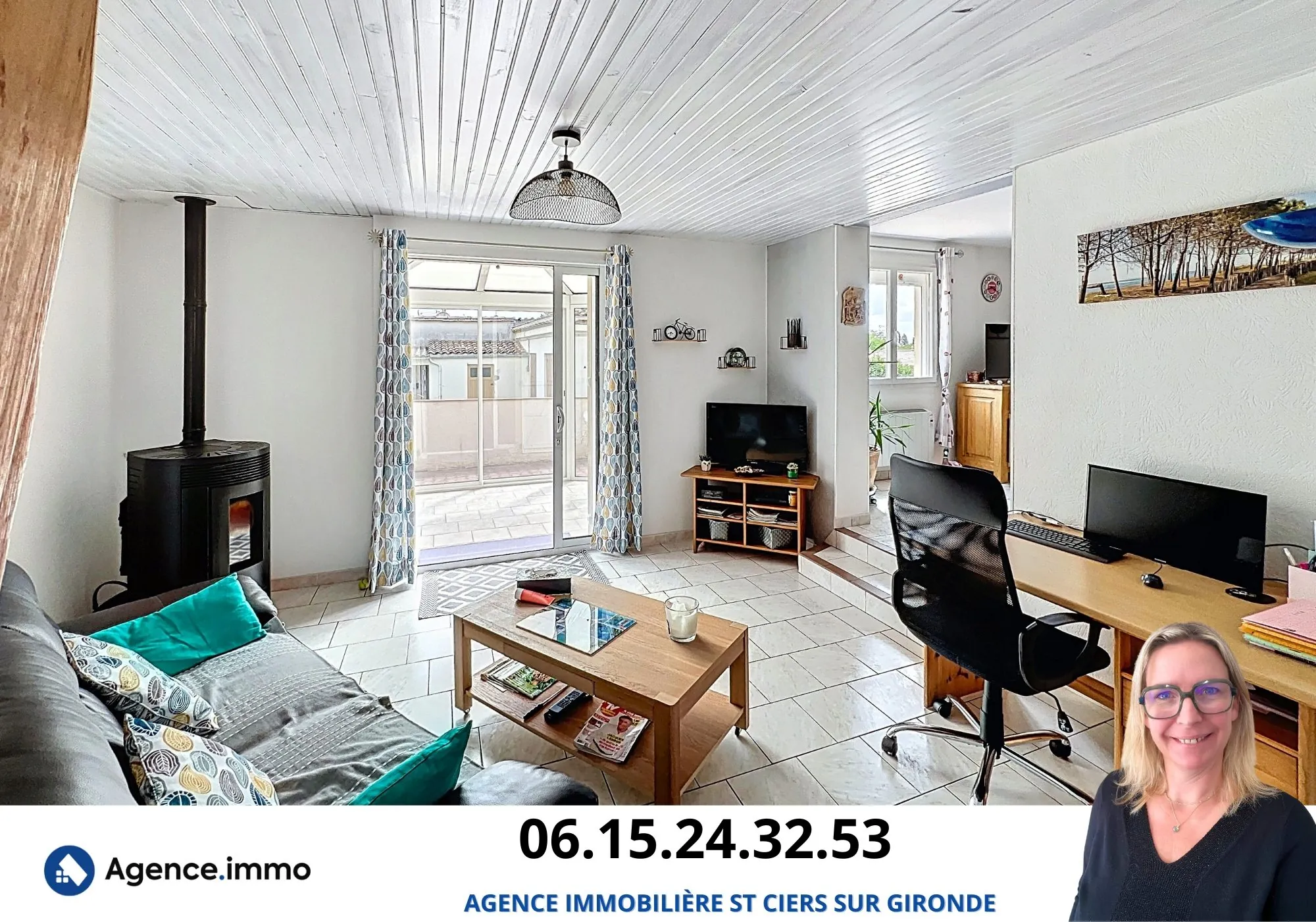 Belle maison de ville de 134 m² avec jardin à Saint-Ciers-sur-Gironde 