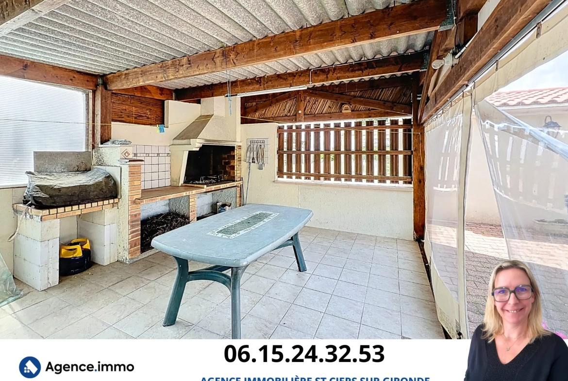 Belle maison de ville de 134 m² avec jardin à Saint-Ciers-sur-Gironde 