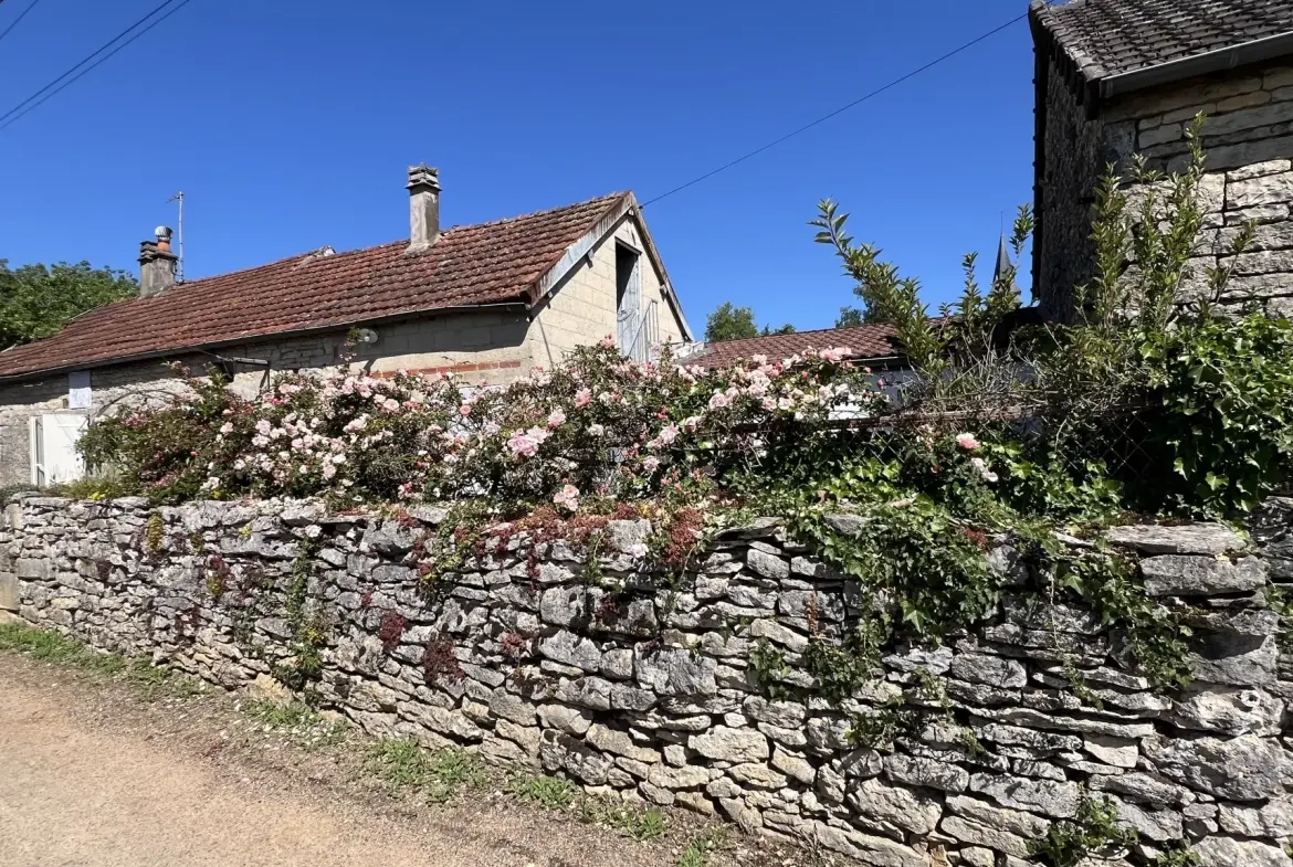 Maison de village à rénover avec jardin et garage à Chatel Gérard 