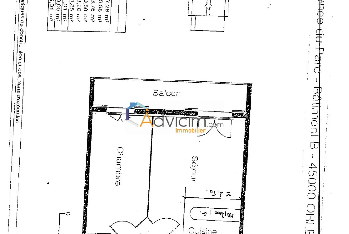 Investissez dans cet appartement F2 loué à Orleans, idéal pour investisseur, proximité CFA, 46 m² 