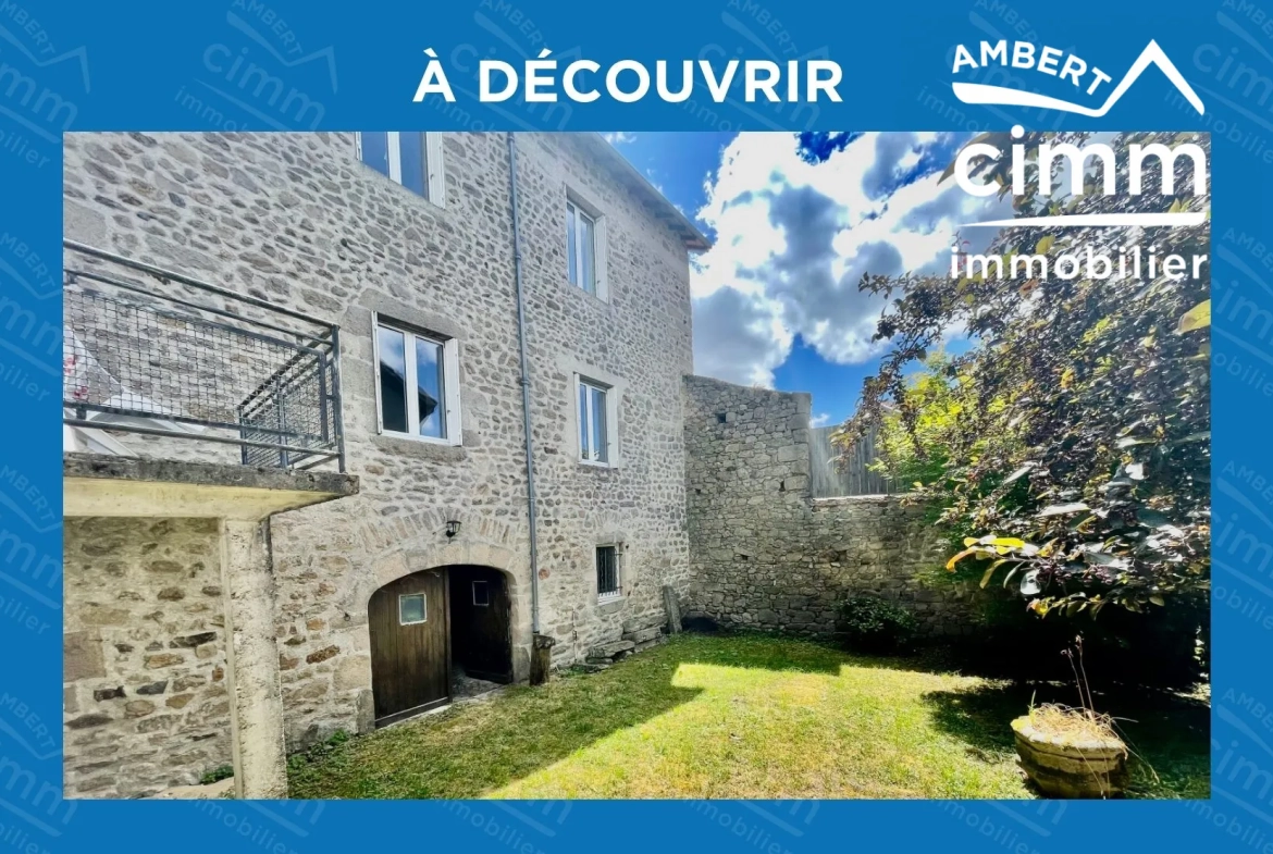 Spacieuse maison en pierres avec jardin au cœur de La Chaise-Dieu 
