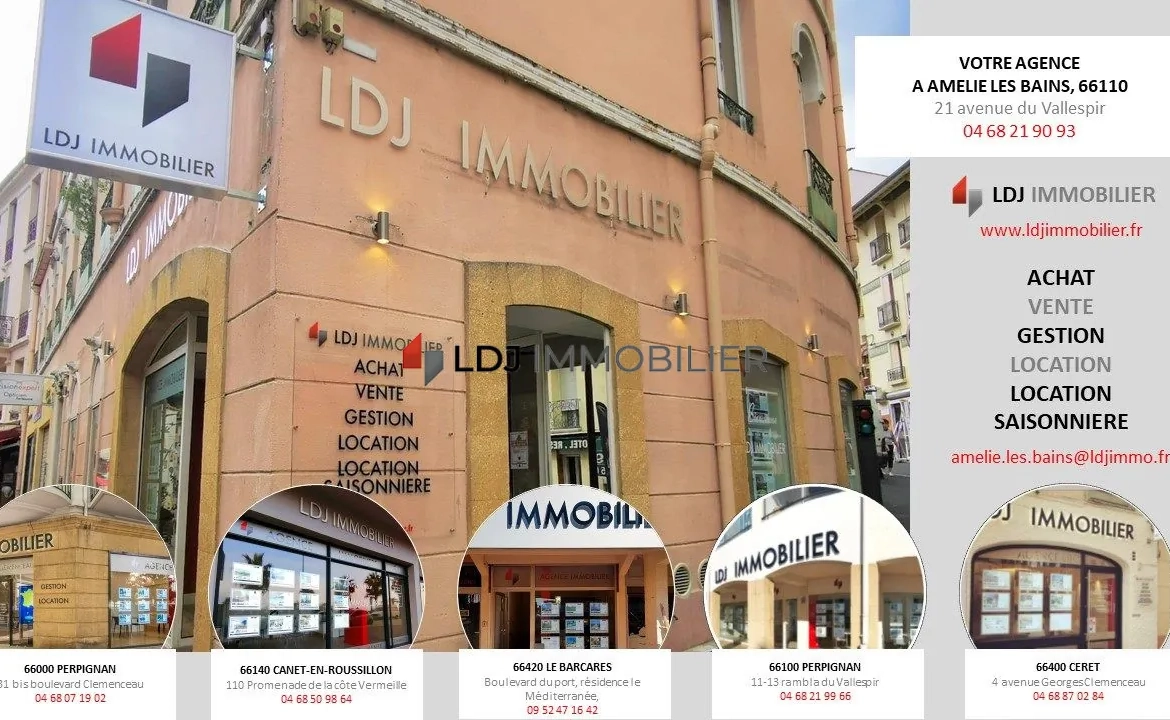 Local commercial climatisé de 37 m² à vendre à Amélie-les-Bains-Palalda 
