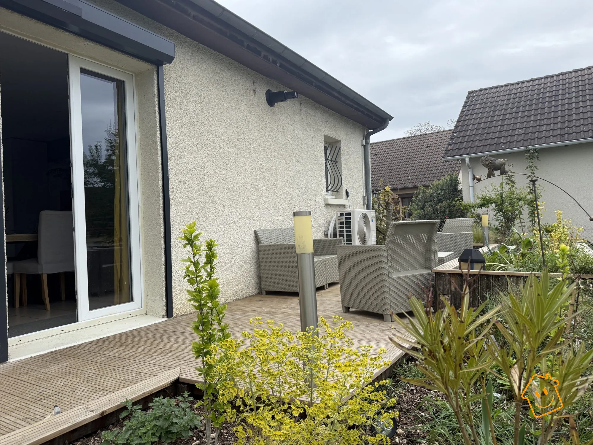Maison de plain-pied à vendre à Mehun-sur-Yèvre avec jardin et garage 