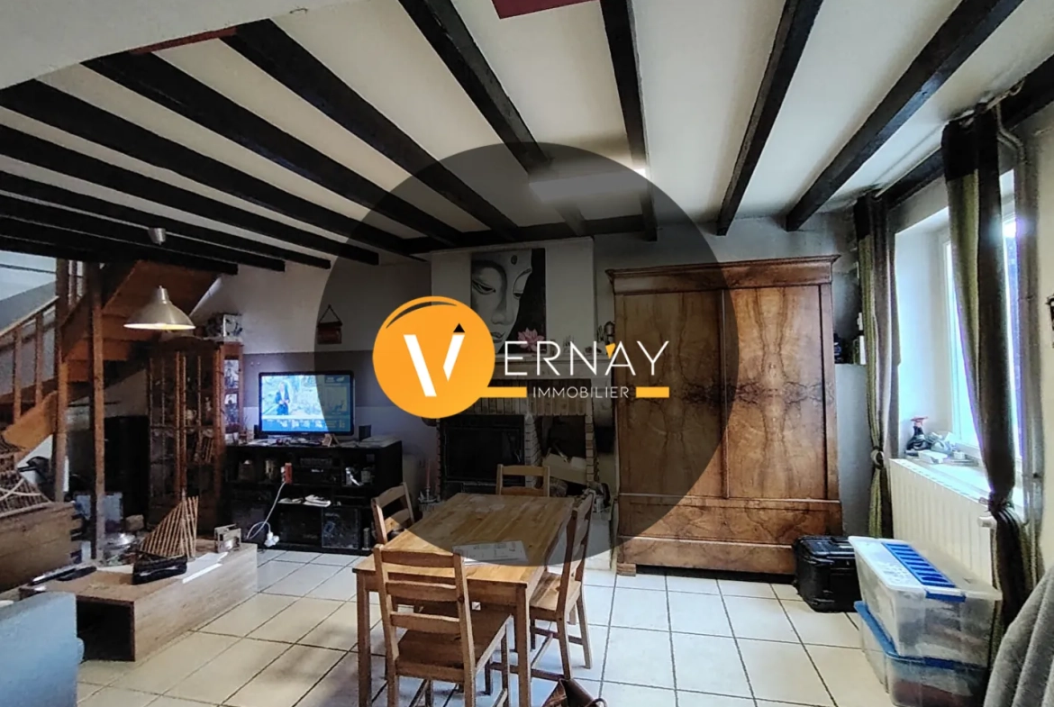 Maison de village à vendre à Diémoz - 85 m² avec Terrain de 297 m² 