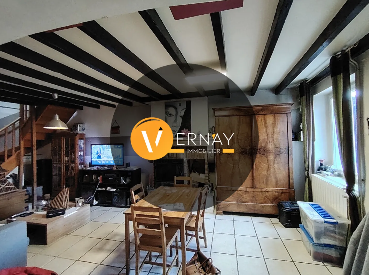 Maison de village à vendre à Diémoz - 85 m² avec Terrain de 297 m² 