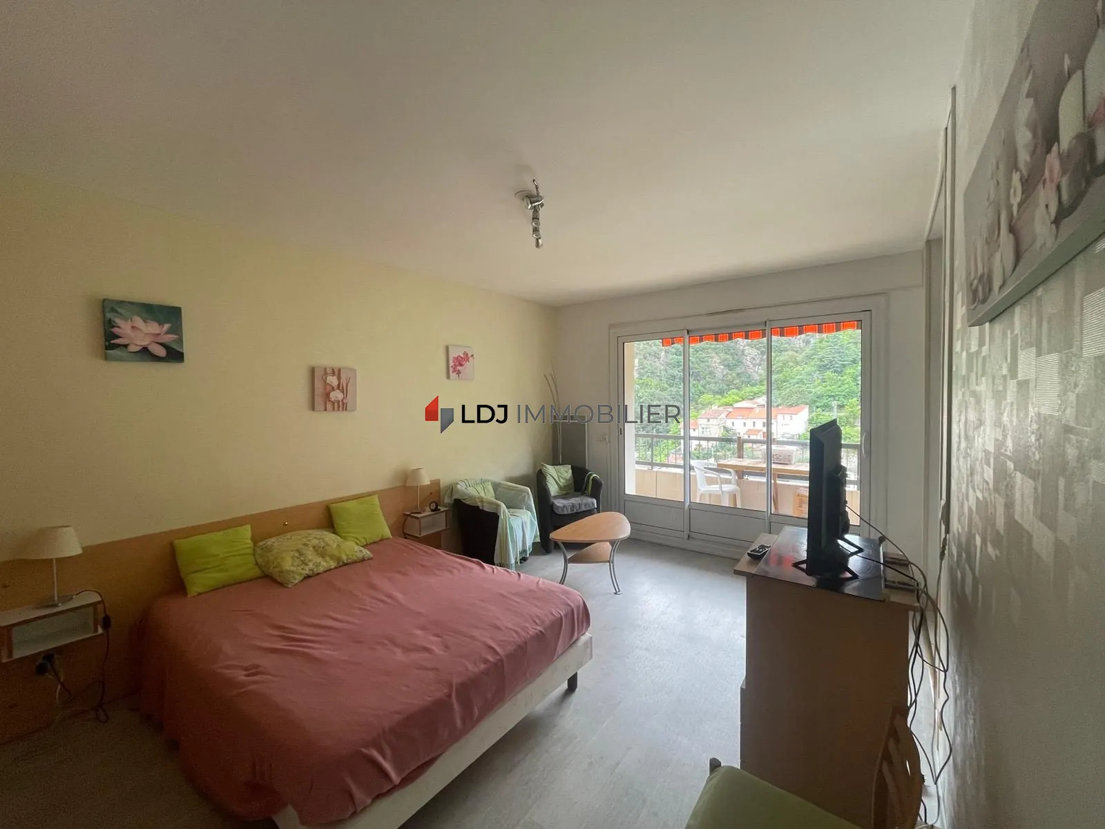 Studio meublé avec balcon et vue montagne à Amélie-les-Bains-Palalda 