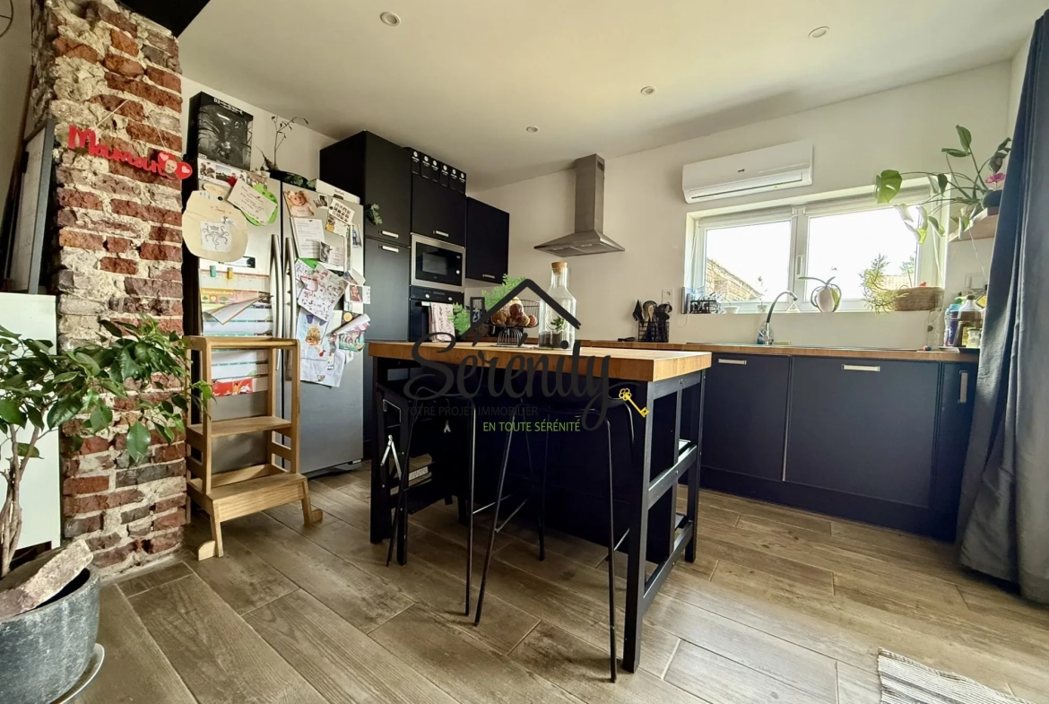 Maison individuelle 110 m² avec jardin proche autoroute à Paillencourt 